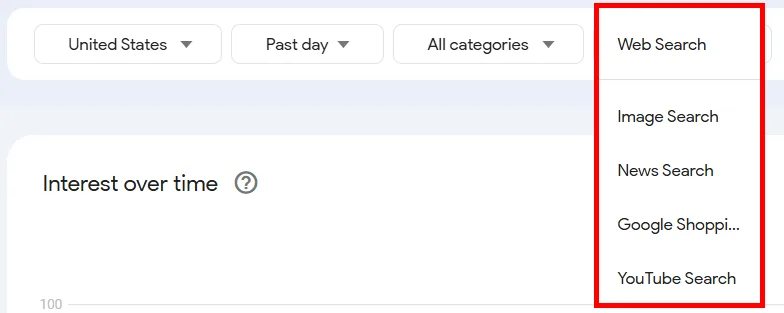 Google search options including web, image, news, shopping, and YouTube.