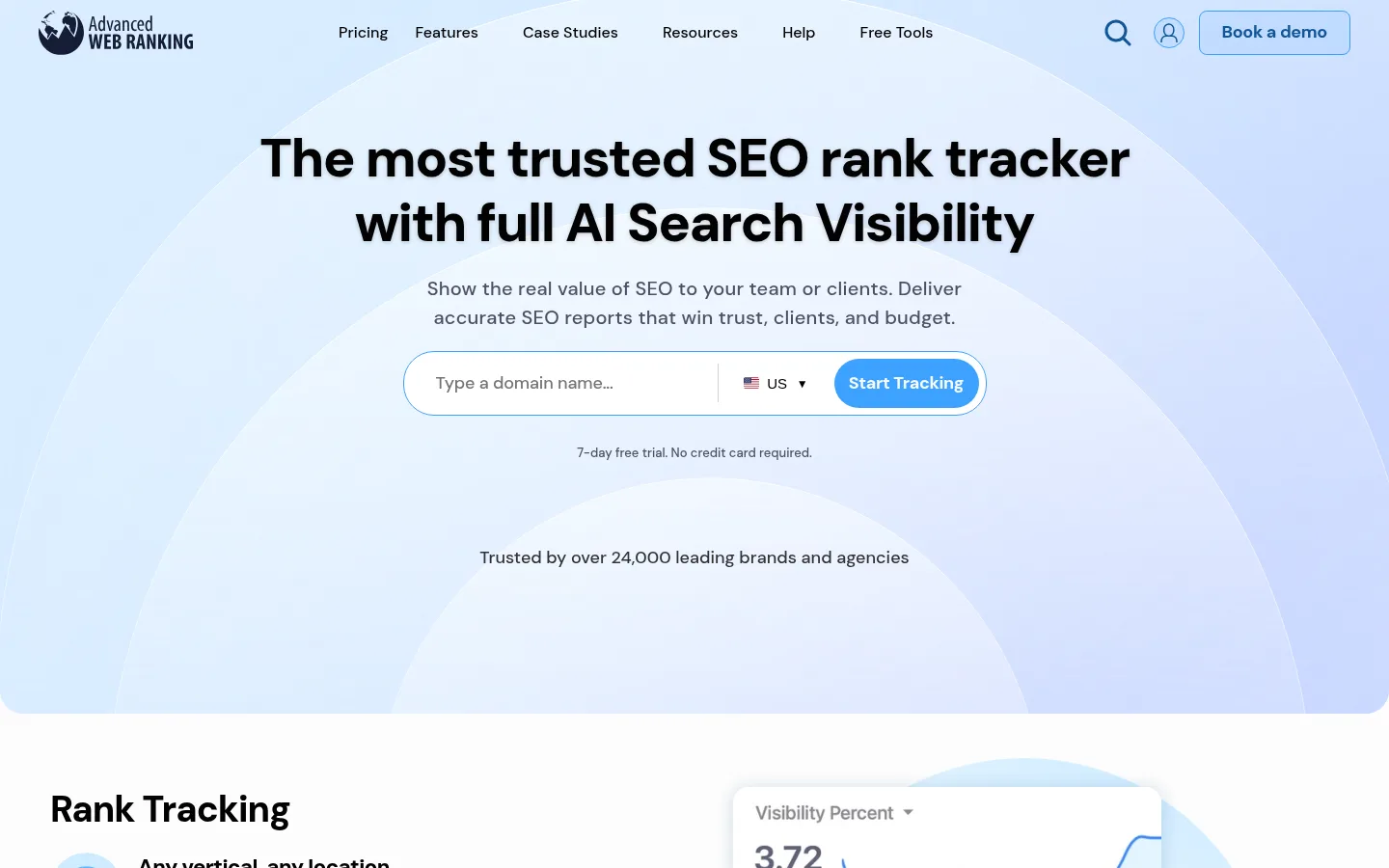 Advanced Web Ranking website