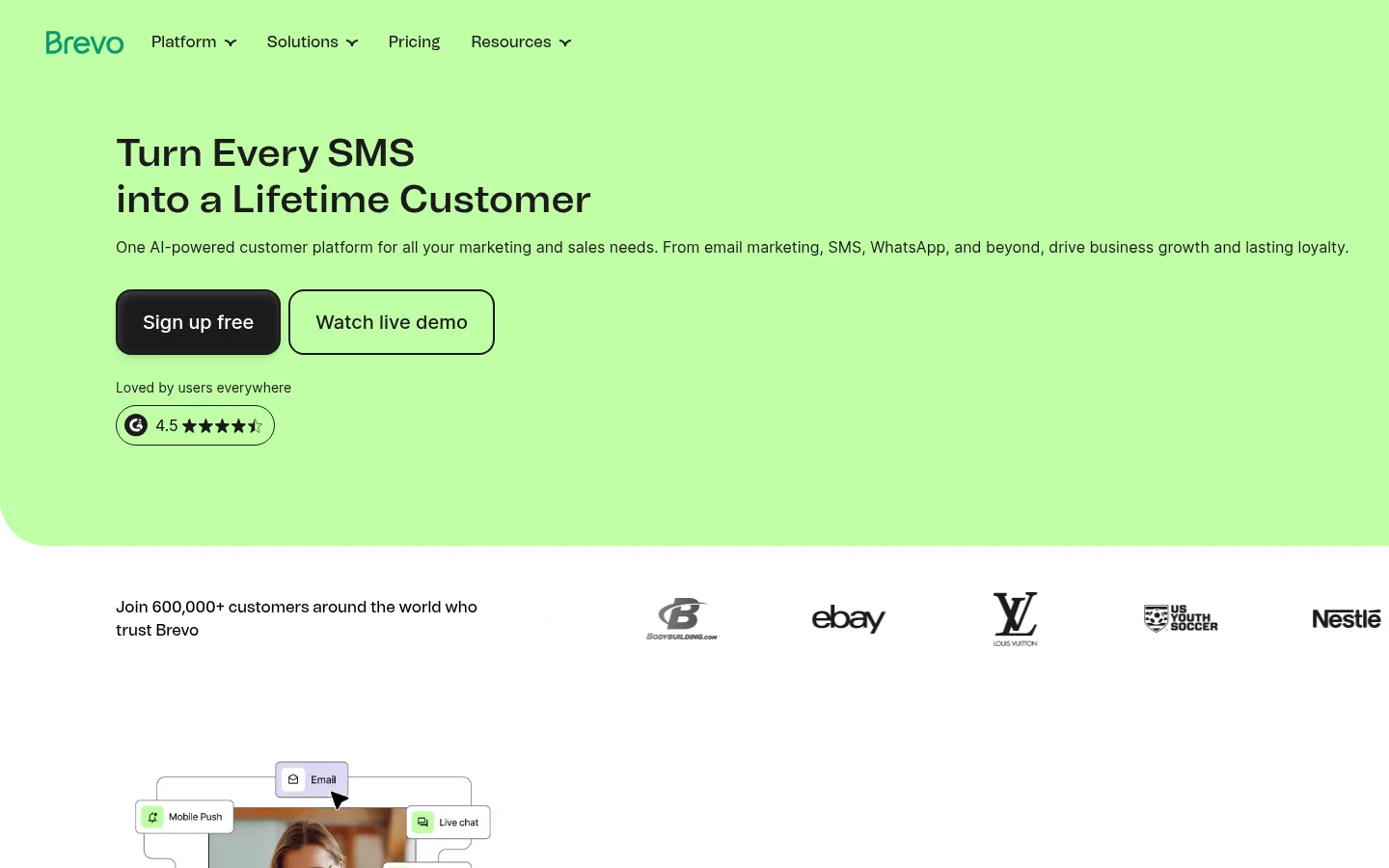 Brevo website