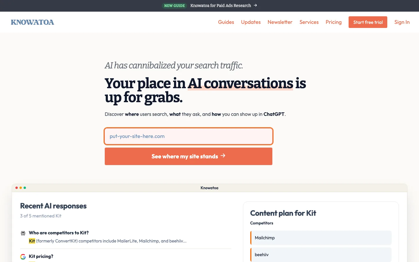 Knowatoa website