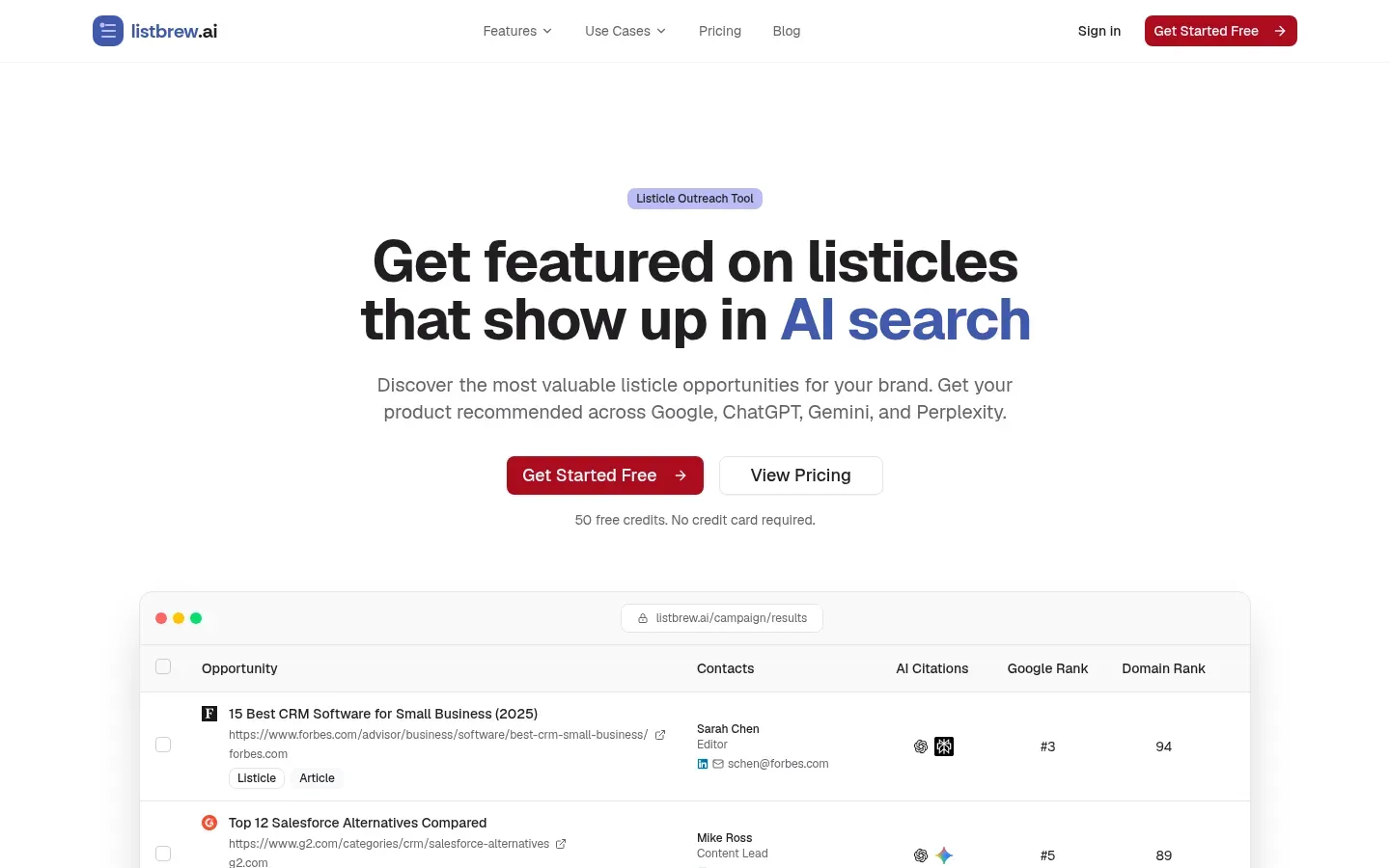 ListBrew website