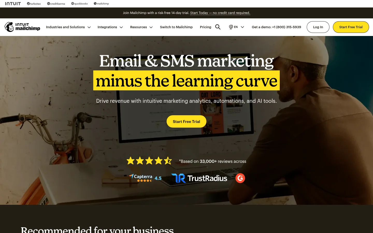 Mailchimp website