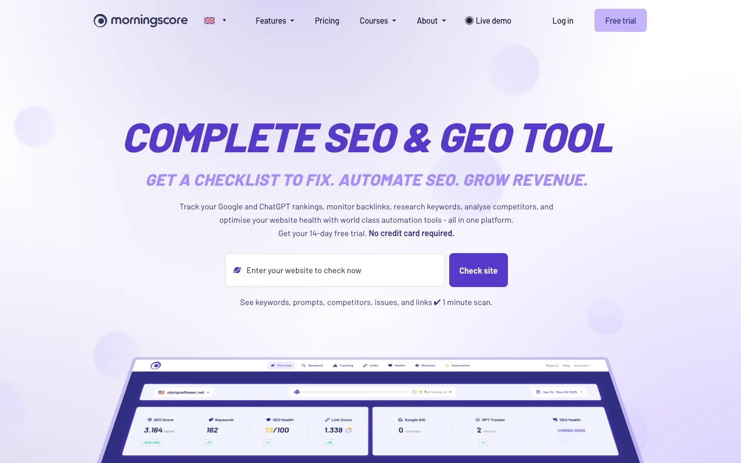 Morningscore website