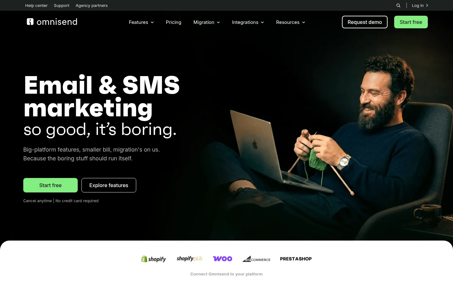 Omnisend website