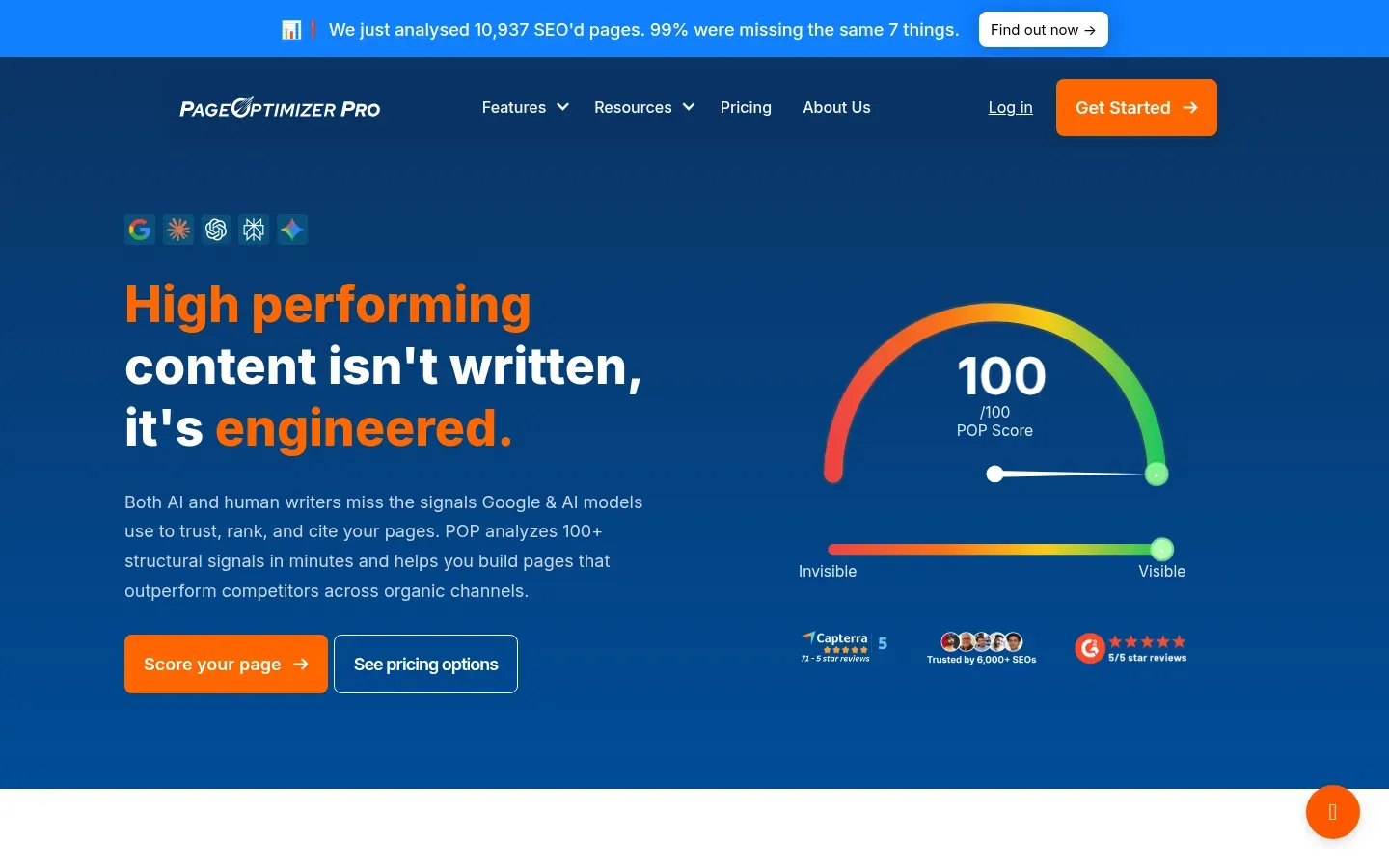 PageOptimizer Pro website