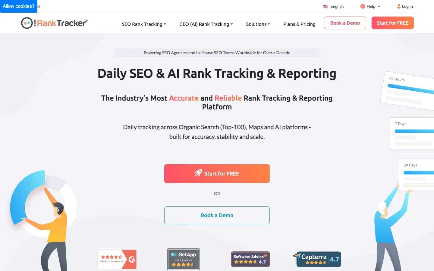 ProRankTracker website