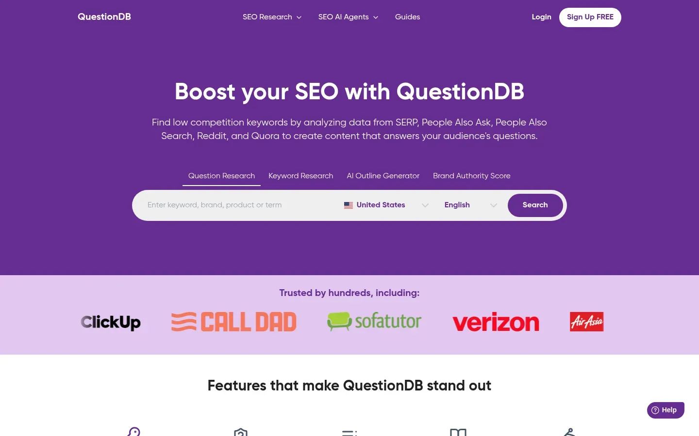 QuestionDB website