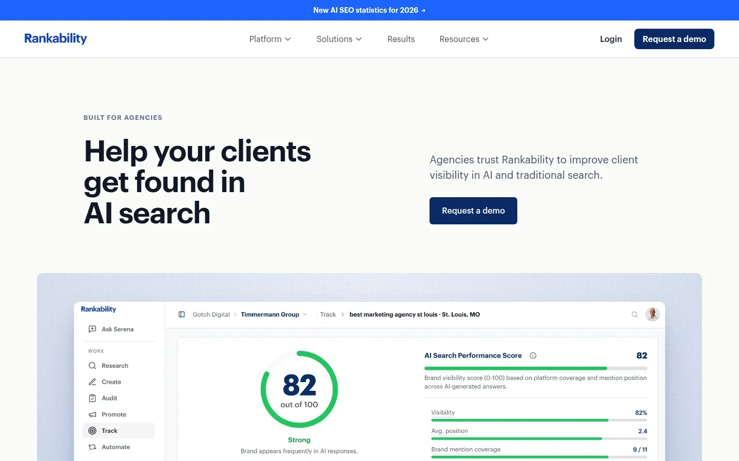 Rankability website