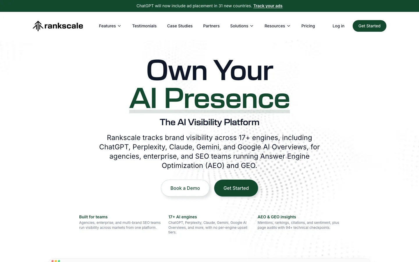 Rankscale website
