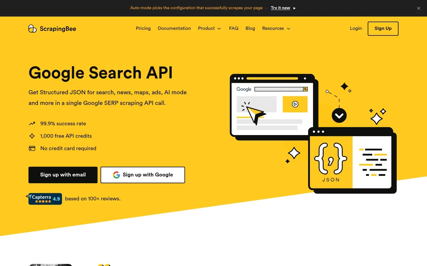 ScrapingBee website