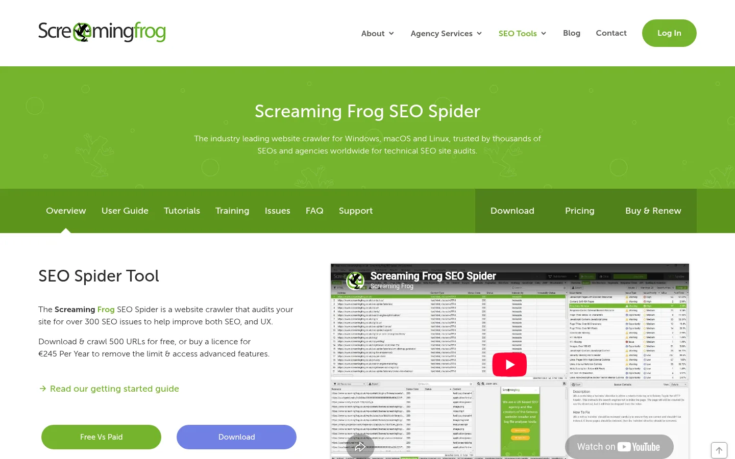 Screaming Frog SEO Spider website