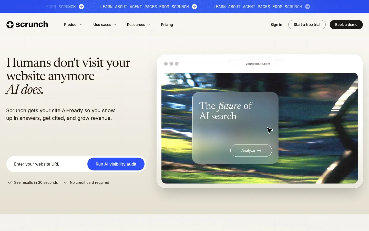 Scrunch AI website