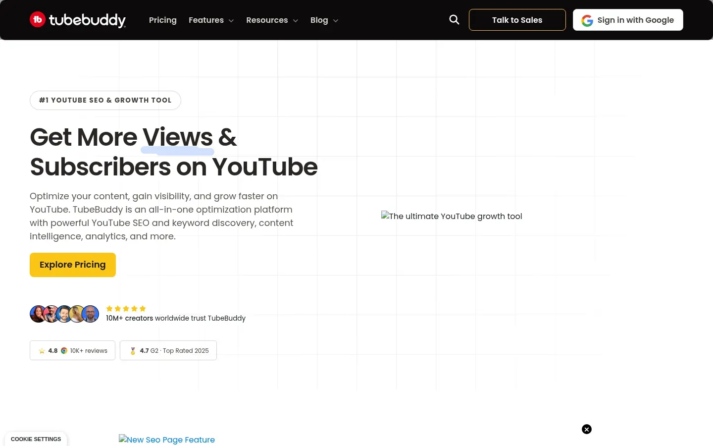 TubeBuddy website