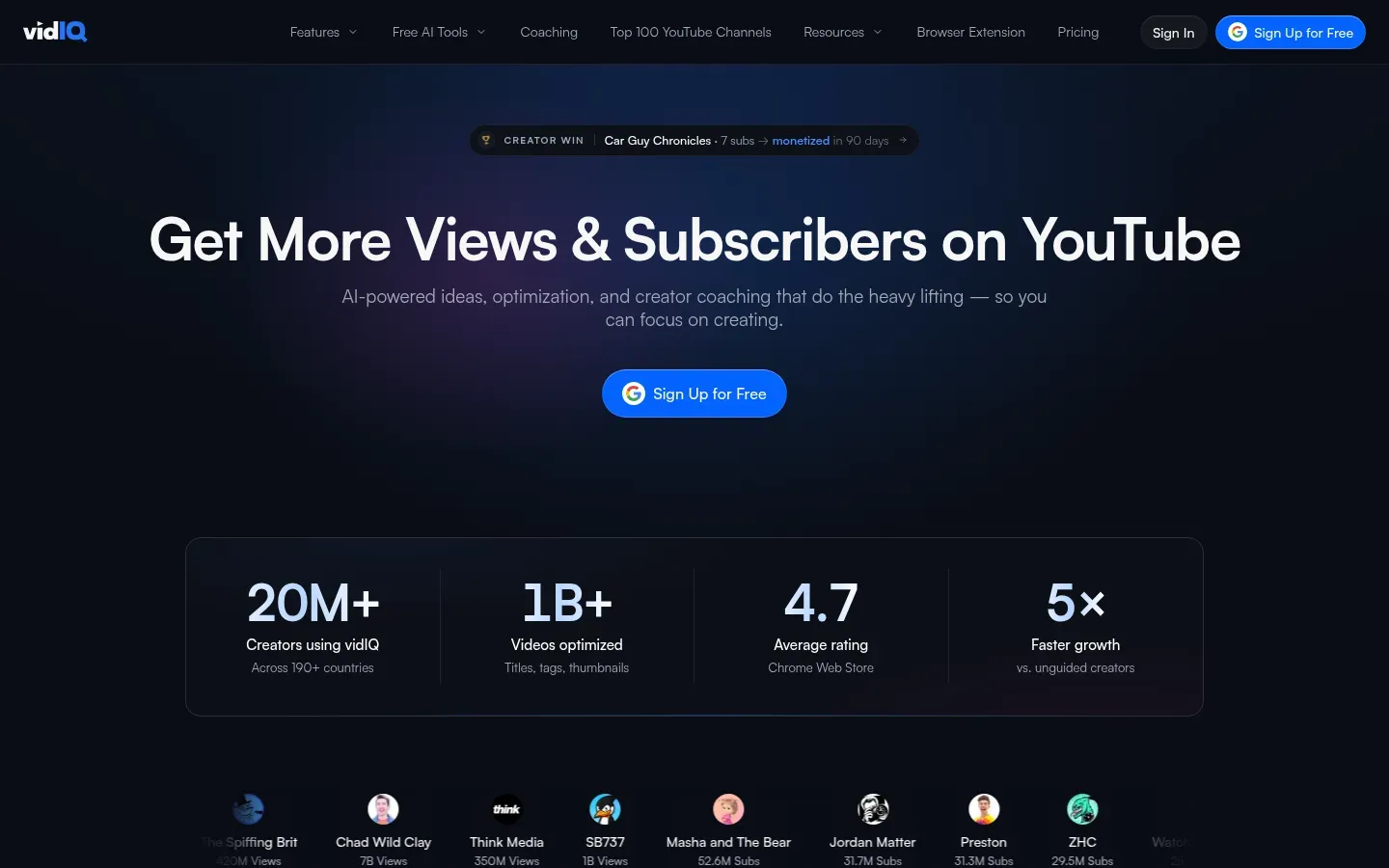 vidIQ website