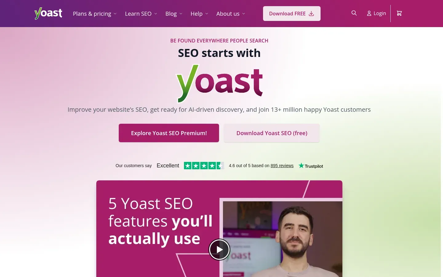 Yoast SEO website