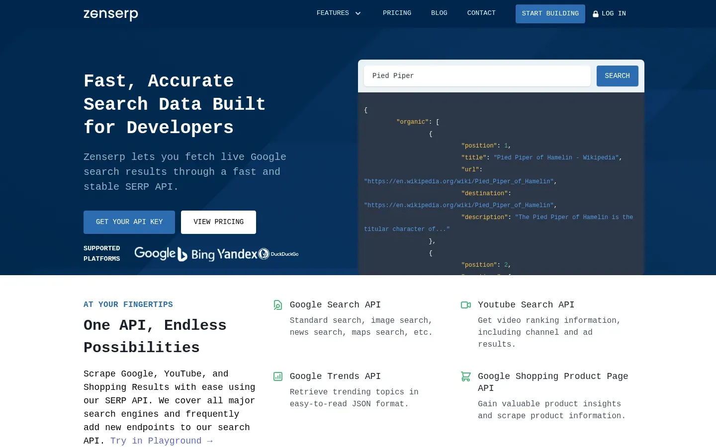 Zenserp website